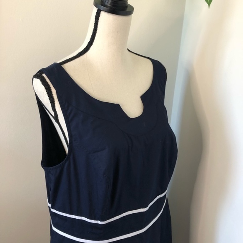 Eshakti Fit & Flare Color Block Midi Dress - image 7